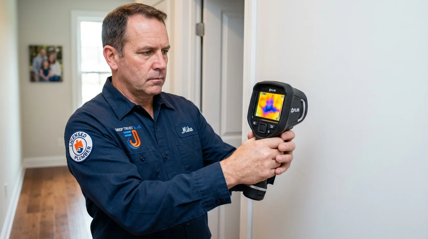 Thermal imaging leak detection by Johns Plumbing LLC in Descanso